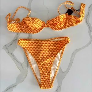 Brand New Unworn RHIAN Kloss Triangl bikini top and bottoms
